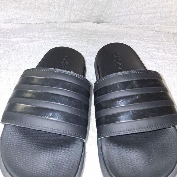 Adidas Black Slide Sandals - Picture 5 of 8